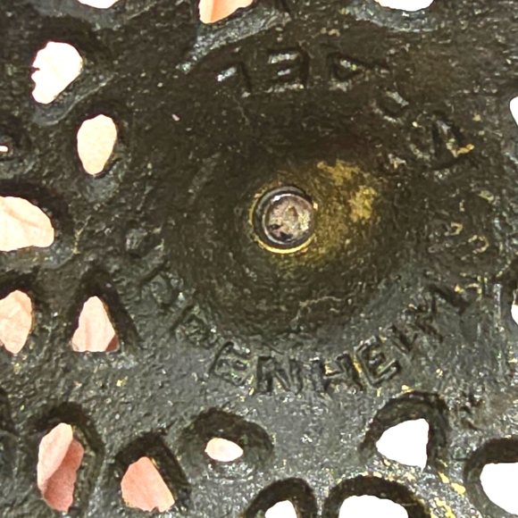 Vintage Oppenheim Israel Brass Candle Holder Ornate - Picture 6 of 7